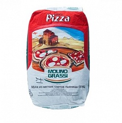 Мука MOLINO GRASSI ОО для пиццы 25 кг (из Мягких Сортов Пшеницы)