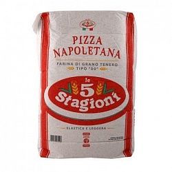 Мука из Мягких Сортов Пшеницы Le 5 Stagioni "Пицца Наполетана" (розовый лейбл) 25 кг