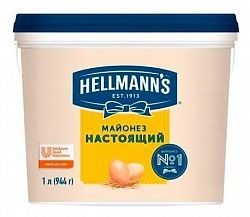 Майонез HELLMANN'S Настоящий ж.78% (ч/в 4,7кг) 5 л 