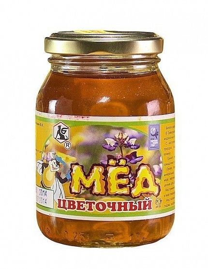 Мёд Цветочный ст/б 500 г